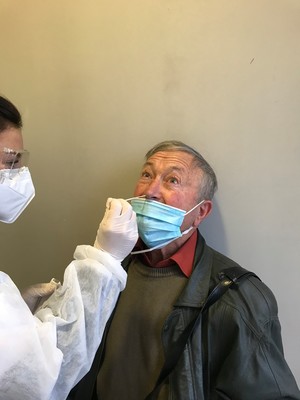 Georges Cristini testé dans un laboratoire béarnais